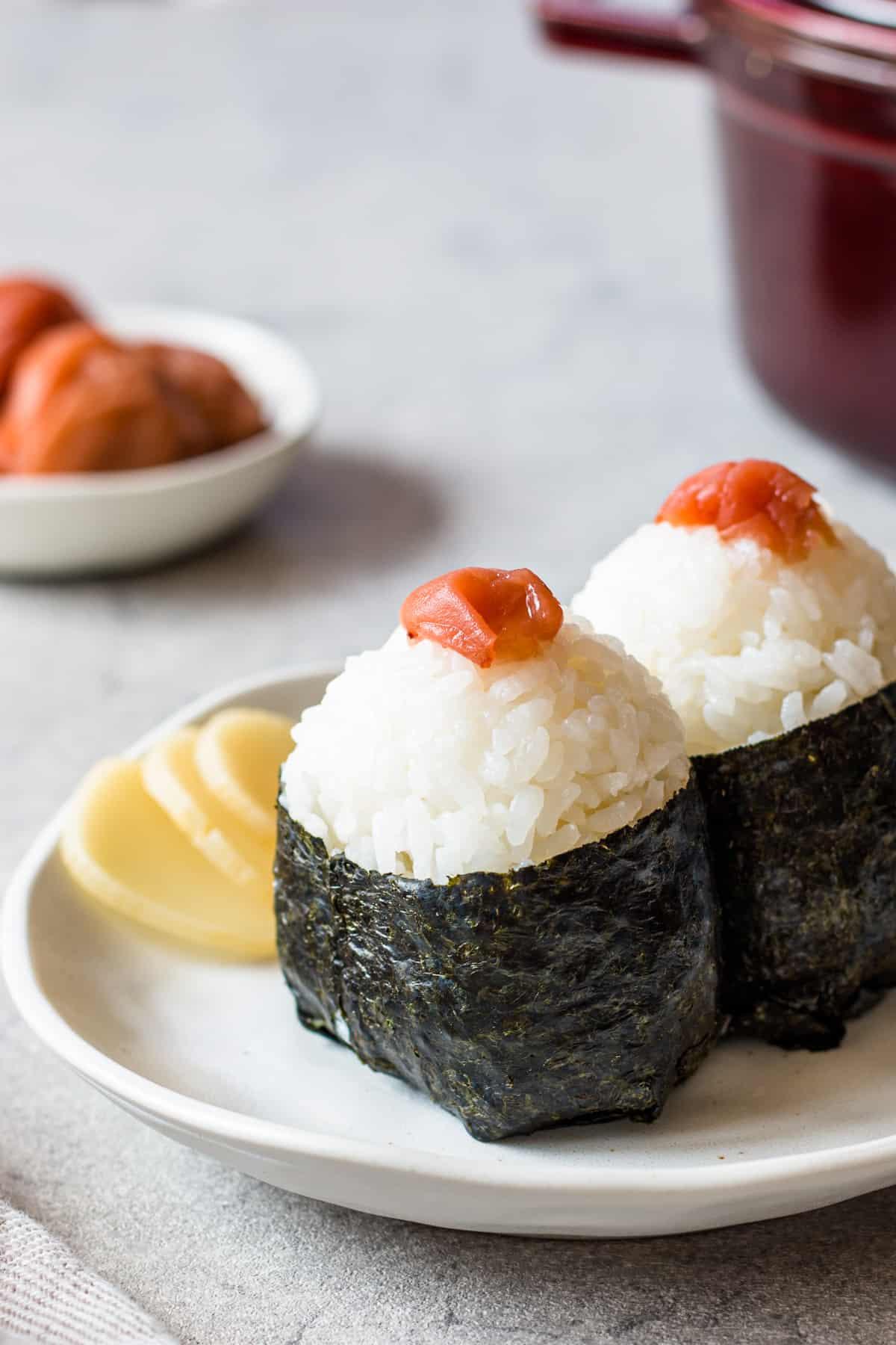 Umeboshi and Seaweed Chicken Quinoa Onigiri