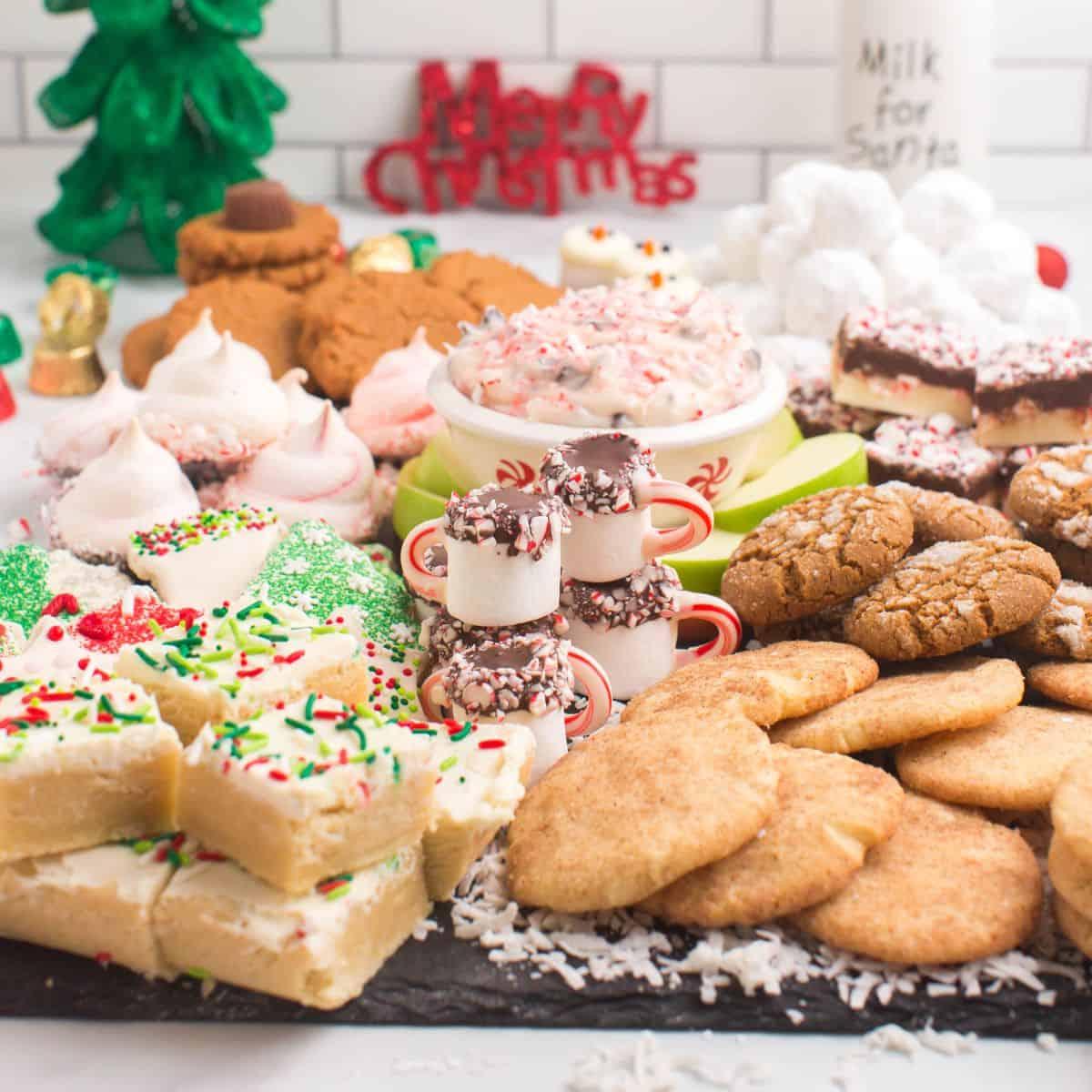 gluten-free cobbler cookies arranged on a festive serving platter