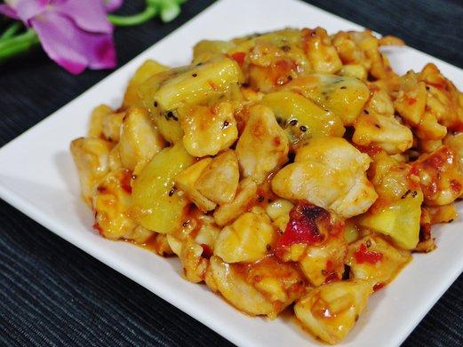 ingredients for kiwi chicken stir-fry