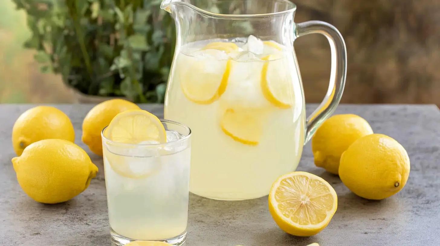 People enjoying glasses of homemade citrus lemonade on a sunny day