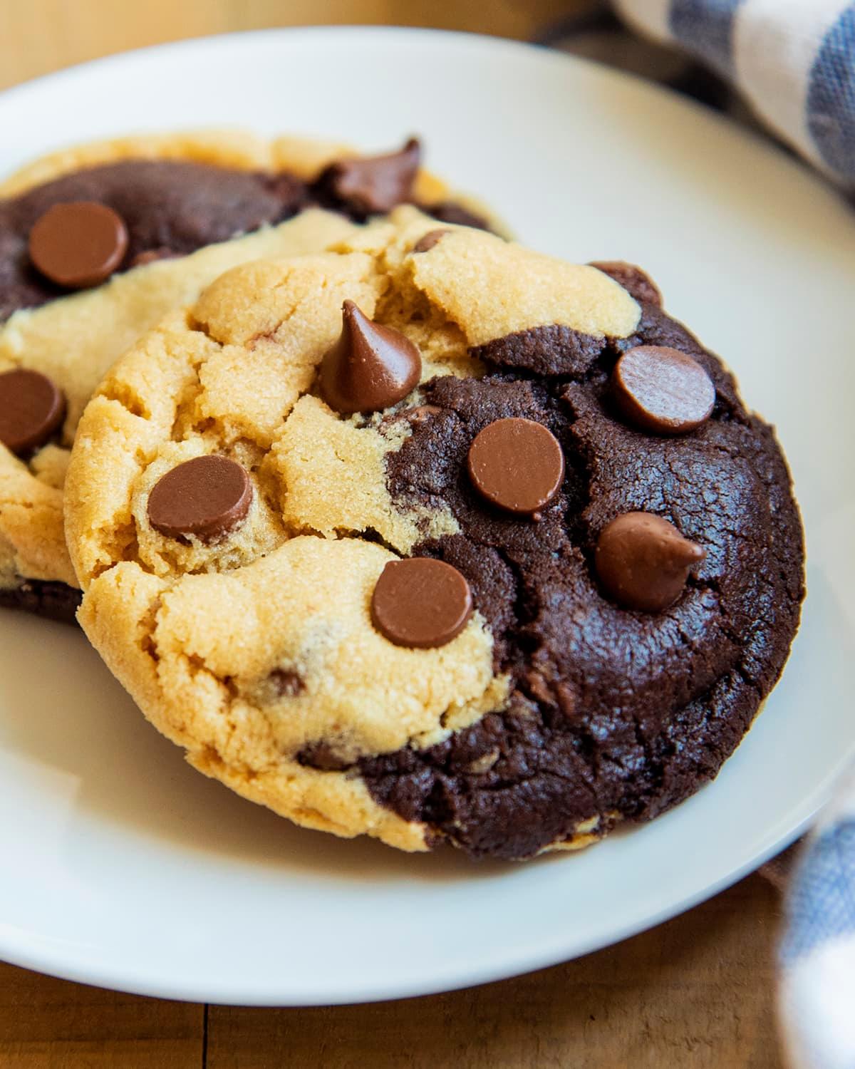 chocolate peanut butter swirl cookies