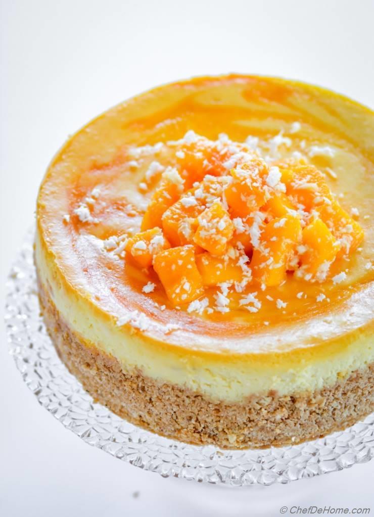 Spicy Mango Habanero Cheesecake