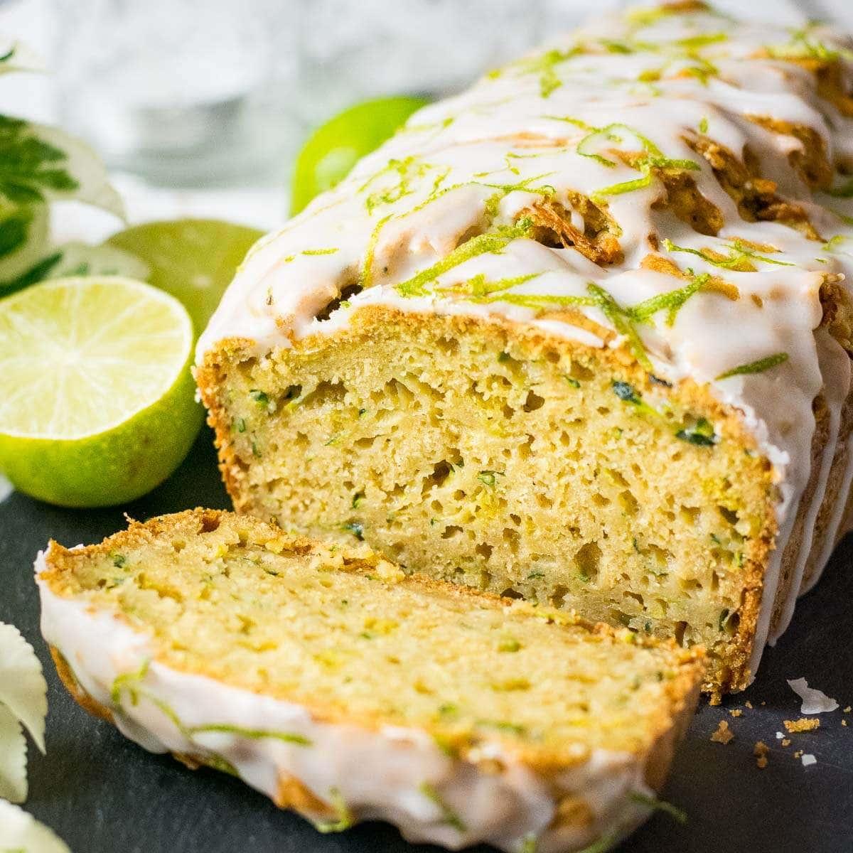Zucchini and Lime Relish Bake being assembled layers in baking dish