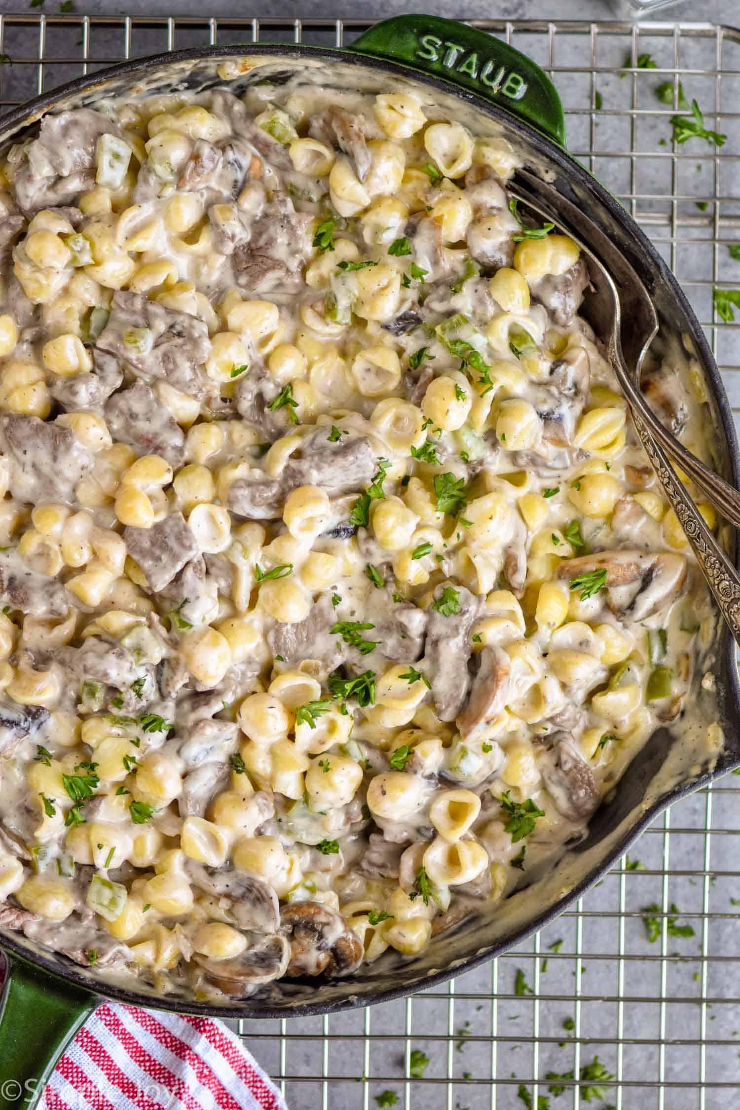 Philly Cheesesteak Mac and Cheese