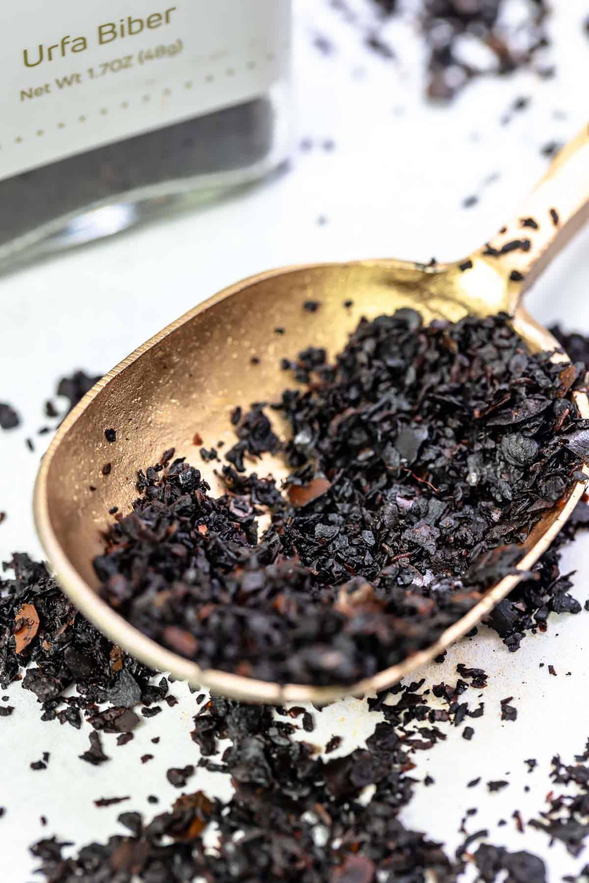 close up of turkish urfa biber spice