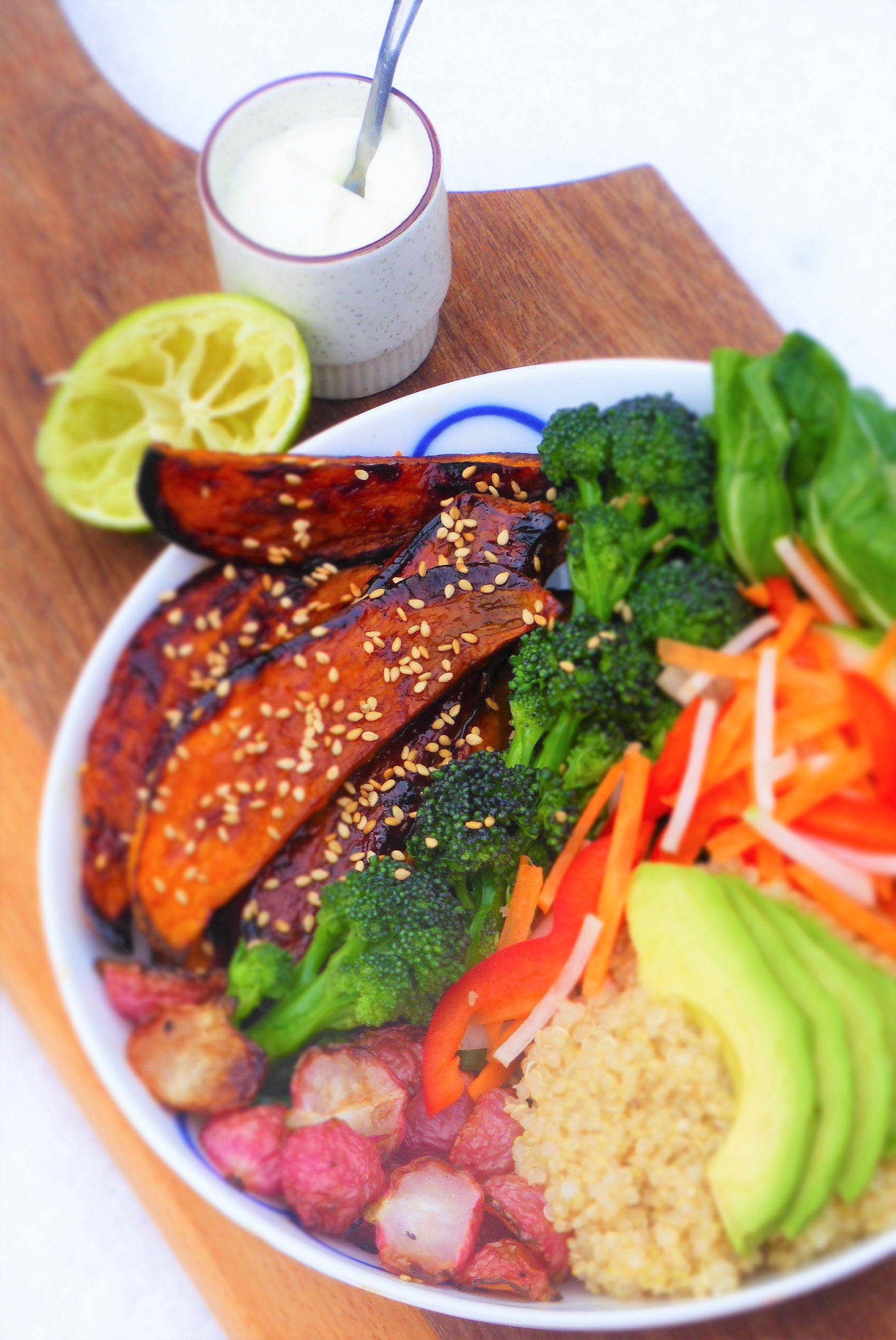 a vibrant wasabi ginger zen garden bowl
