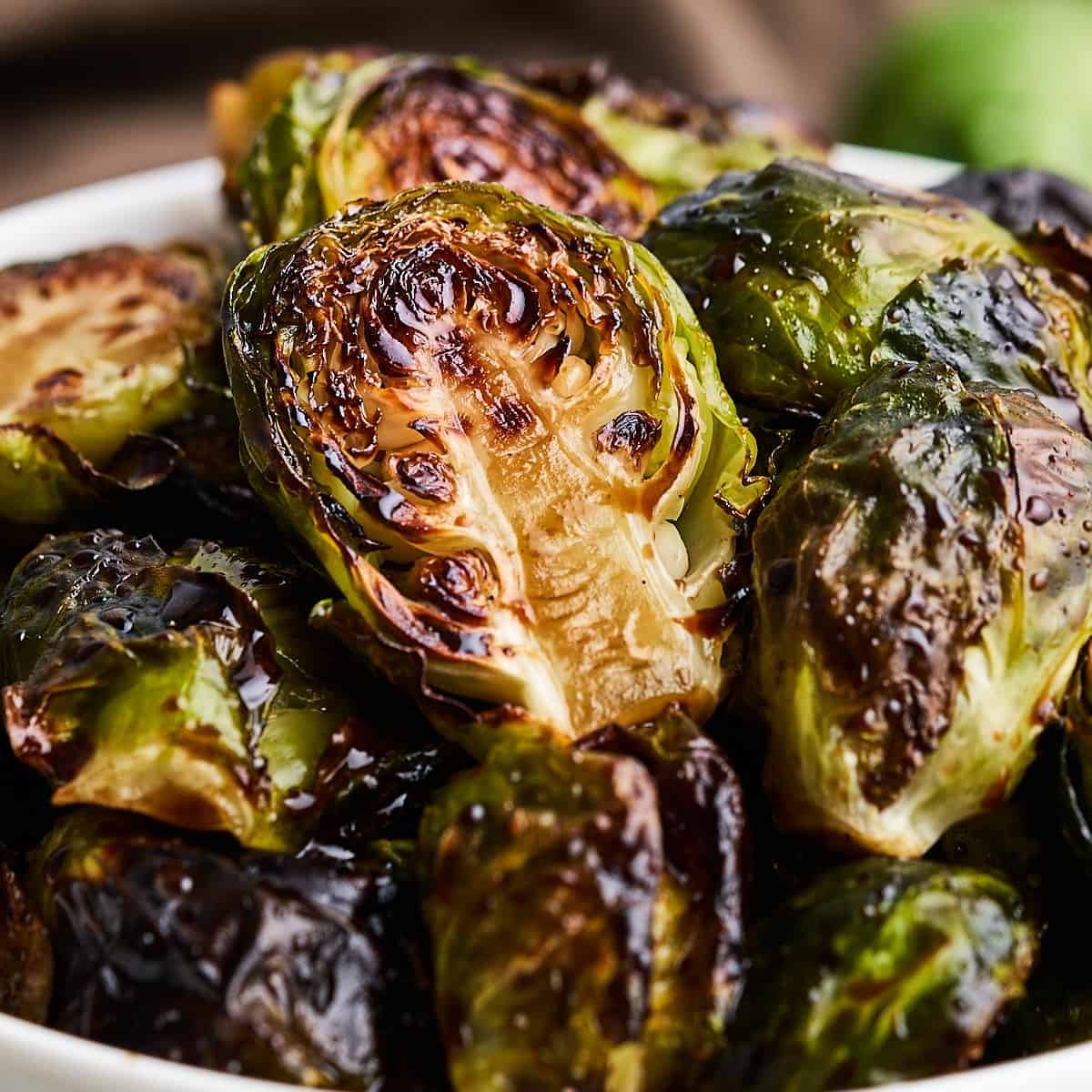 roasted brussels sprouts with agave and balsamic glaze