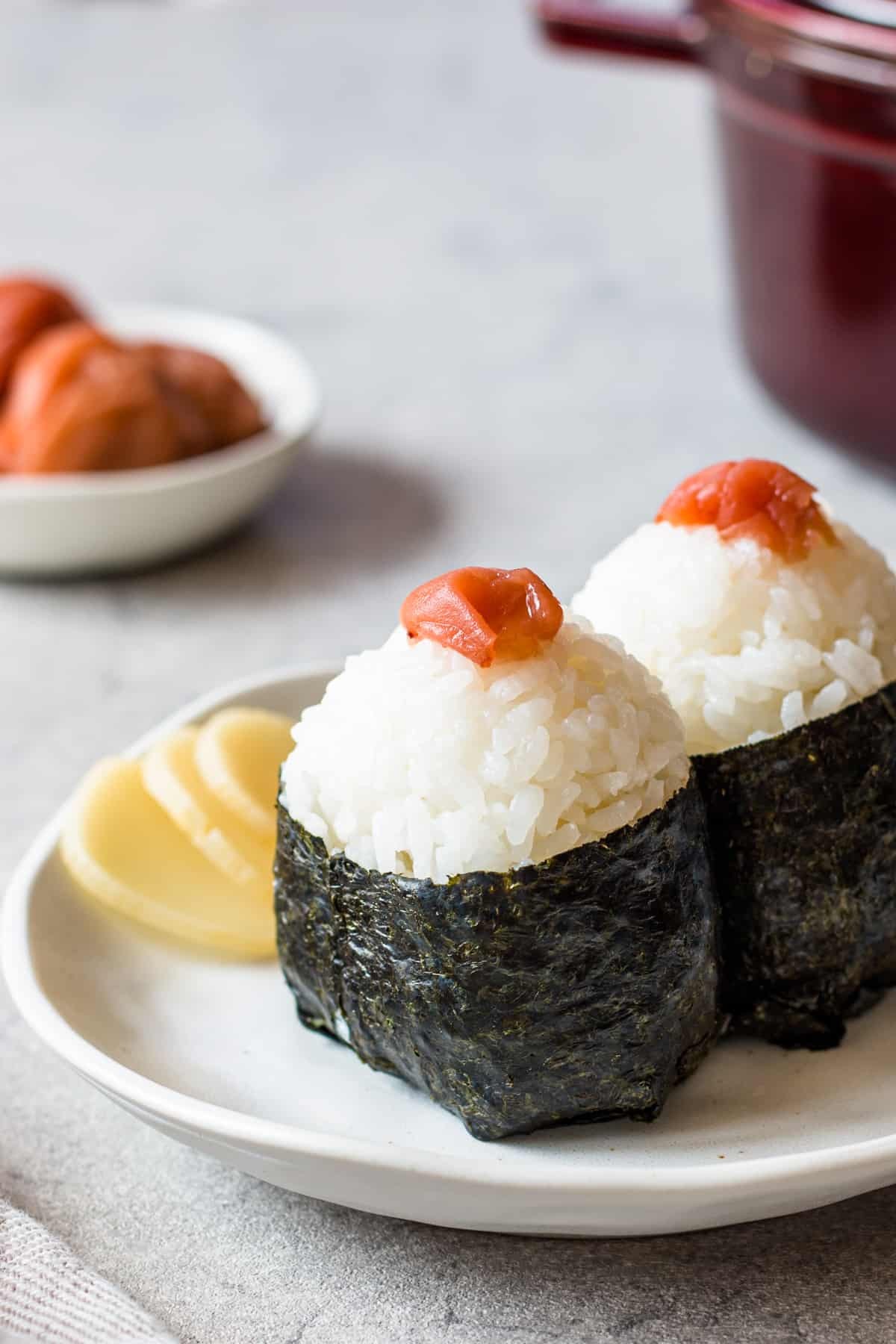 Umeboshi and Seaweed Chicken Quinoa Onigiri