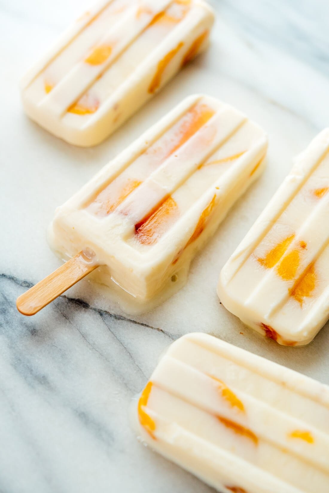 homemade yuzu honey popsicles