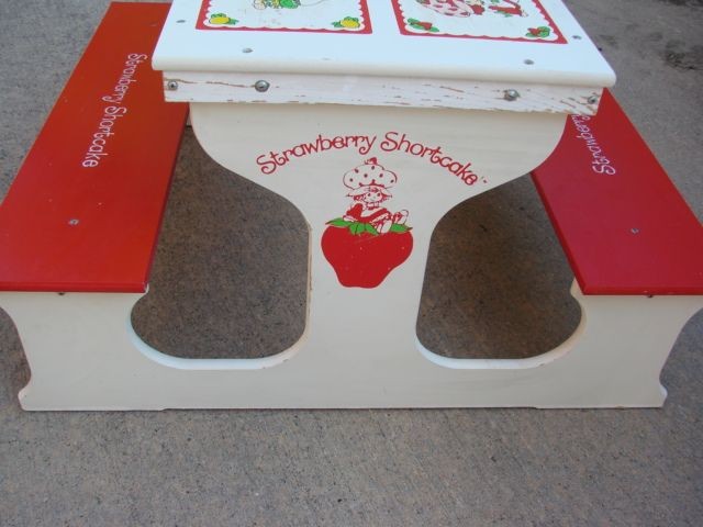 huckleberry swirl strawberry shortcake on a wooden table