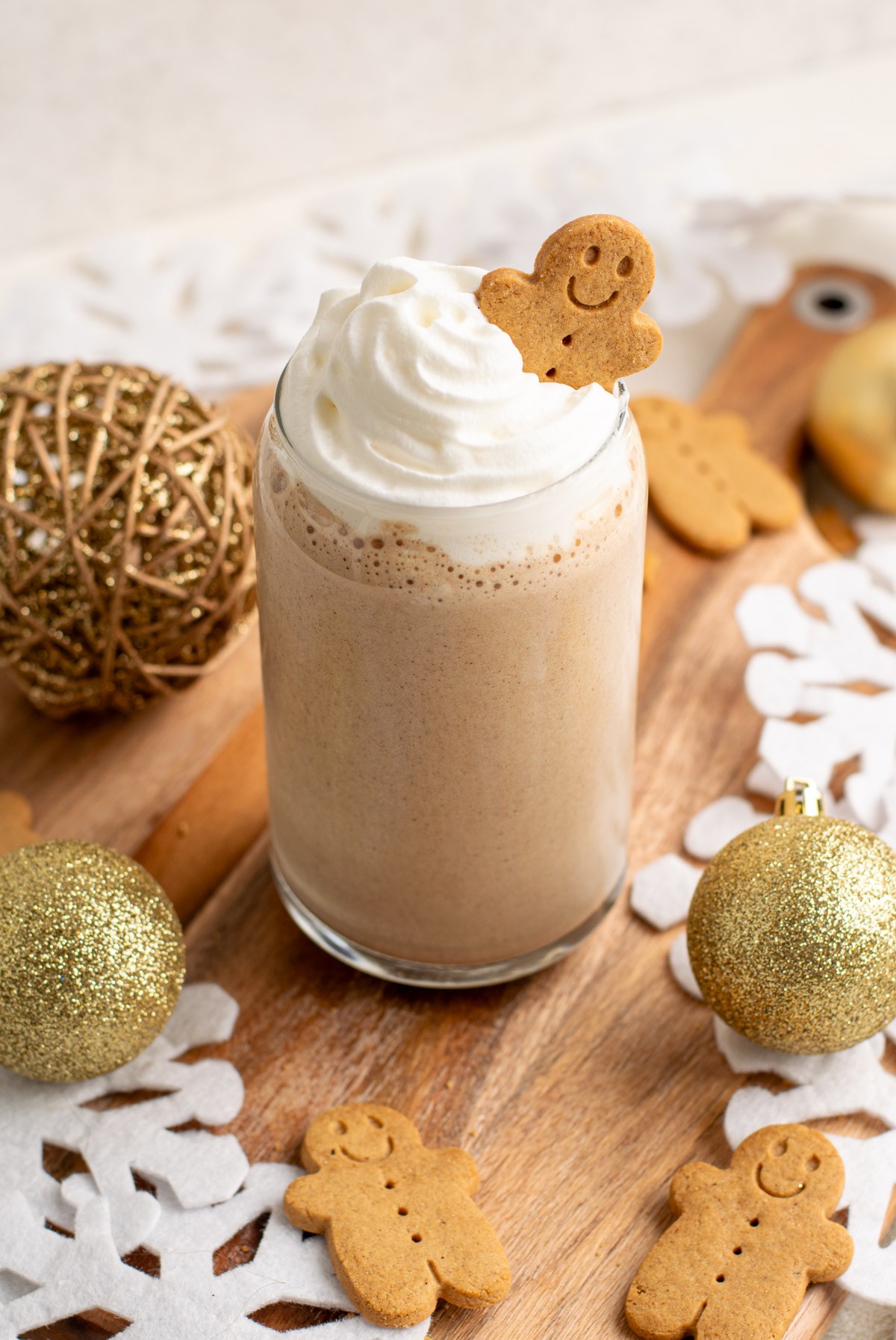 close up shot of gingerbread protein cheer