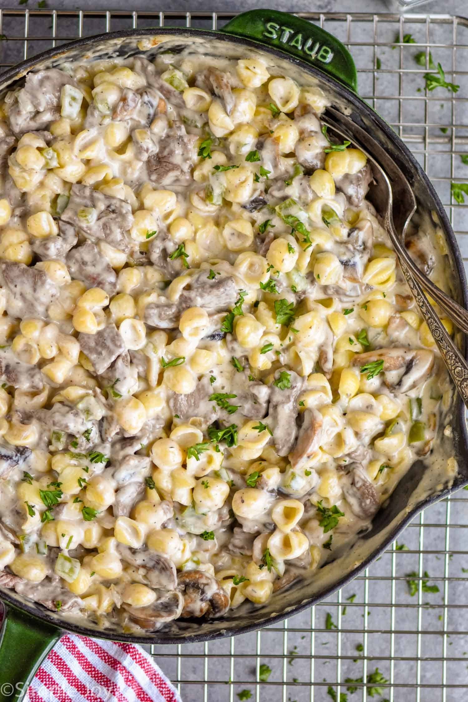 Philly Cheesesteak Mac and Cheese